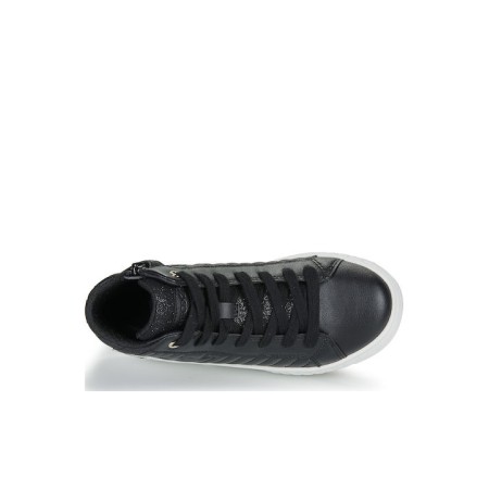 GEOX J MIKIROSHI ΠΑΙΔΙΚΑ SNEAKERS HIGH ΑΝΑΤΟΜΙΚΑ ΜΑΥΡΑ J56DVE000BCC9999  
